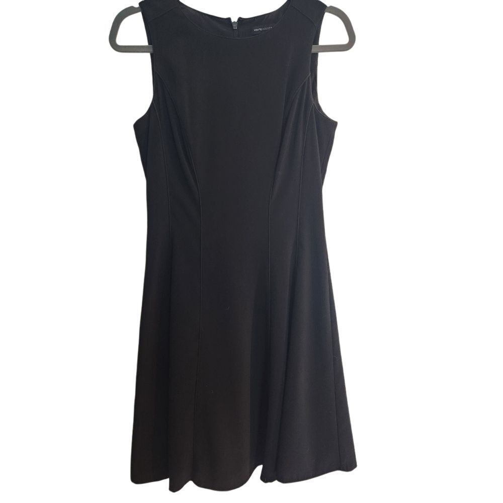 White House Black Market Little Black Dress Size 4 A-Line Sleeveless Classic